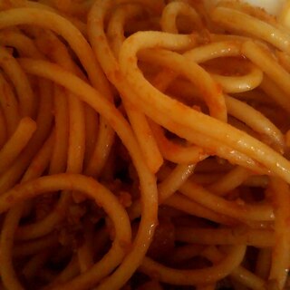 ケチャップで作るお弁当用スパゲティ